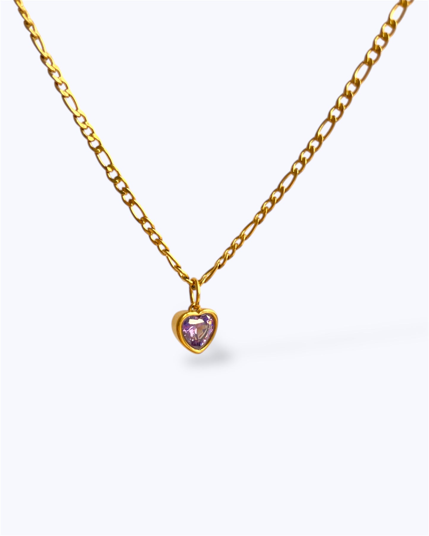 VIOLET HEART NECKLACE