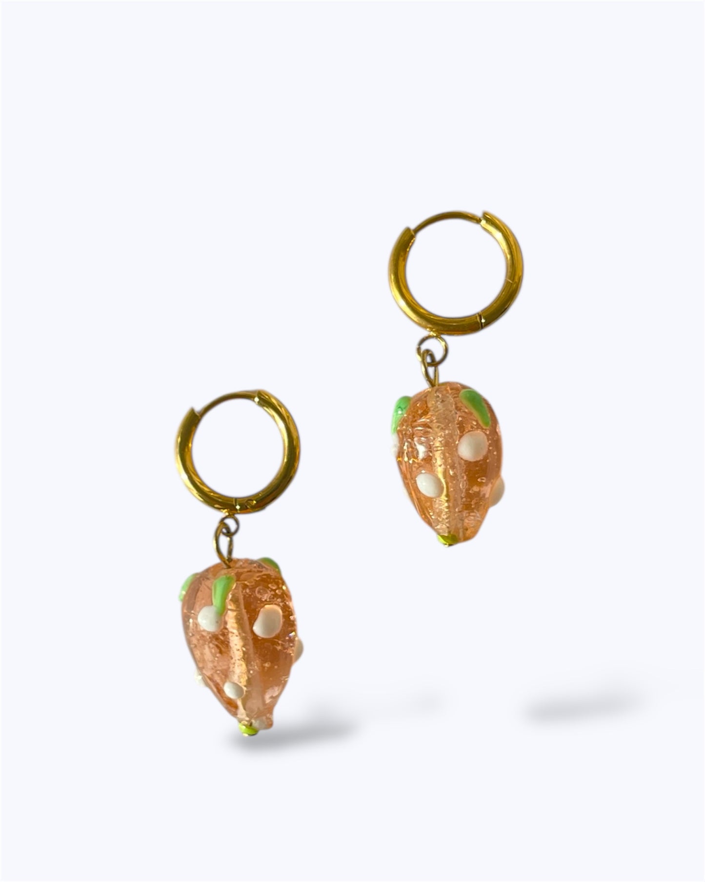 LAYLA STRAWBERRY HOOP EARRINGS