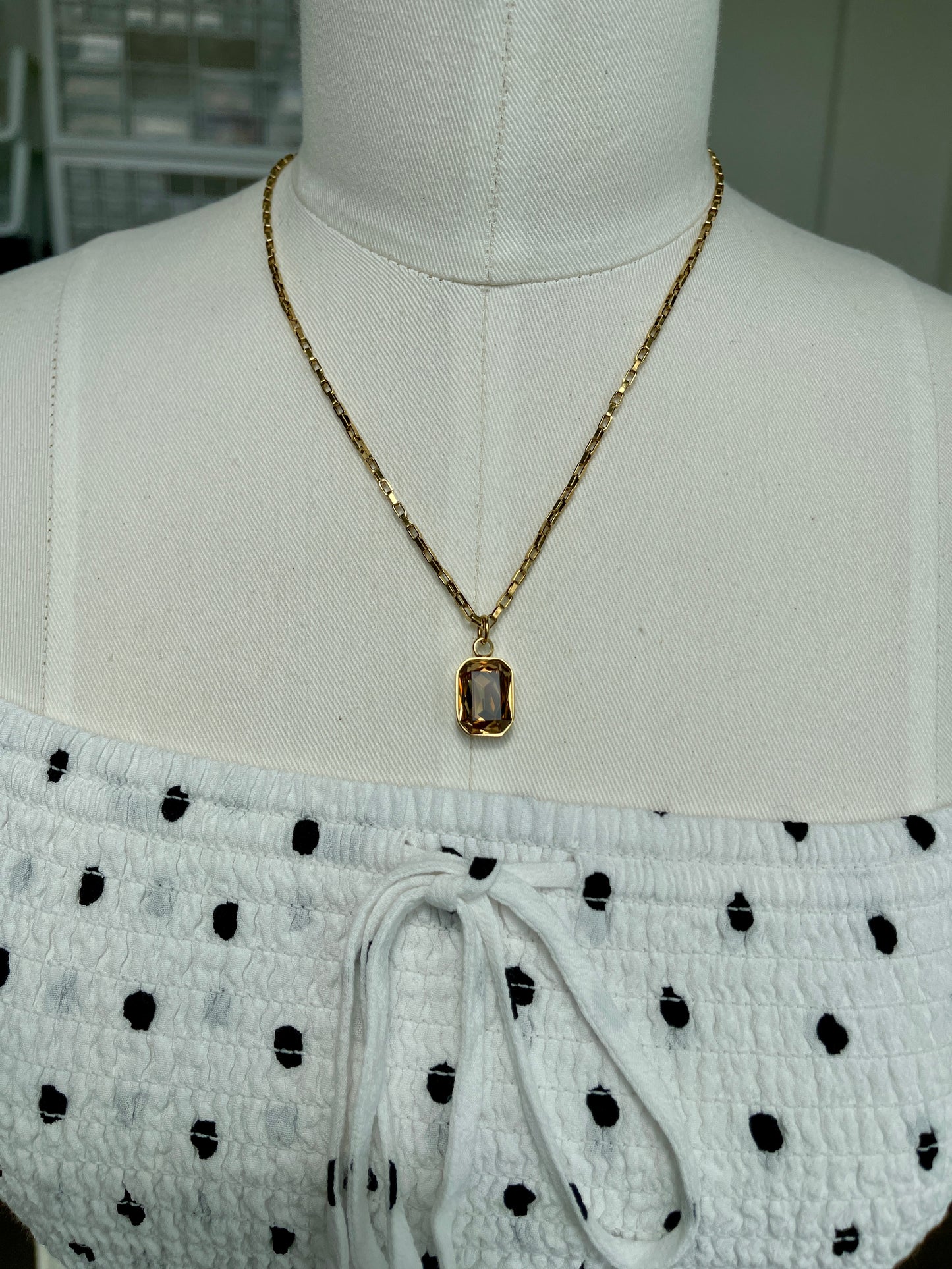 Topaz Gold Necklace