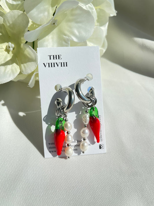 Danica Silver Hoop Earrings