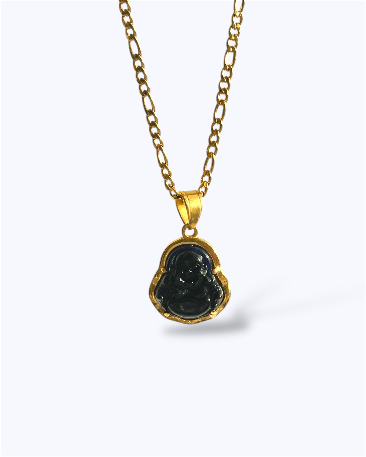 BLACK BUDDHA NECKLACE