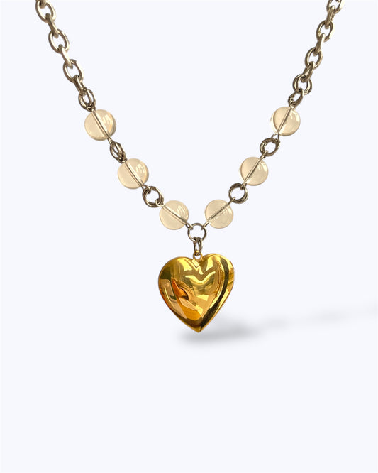 ELIZABETH HEART LOCKET NECKLACE