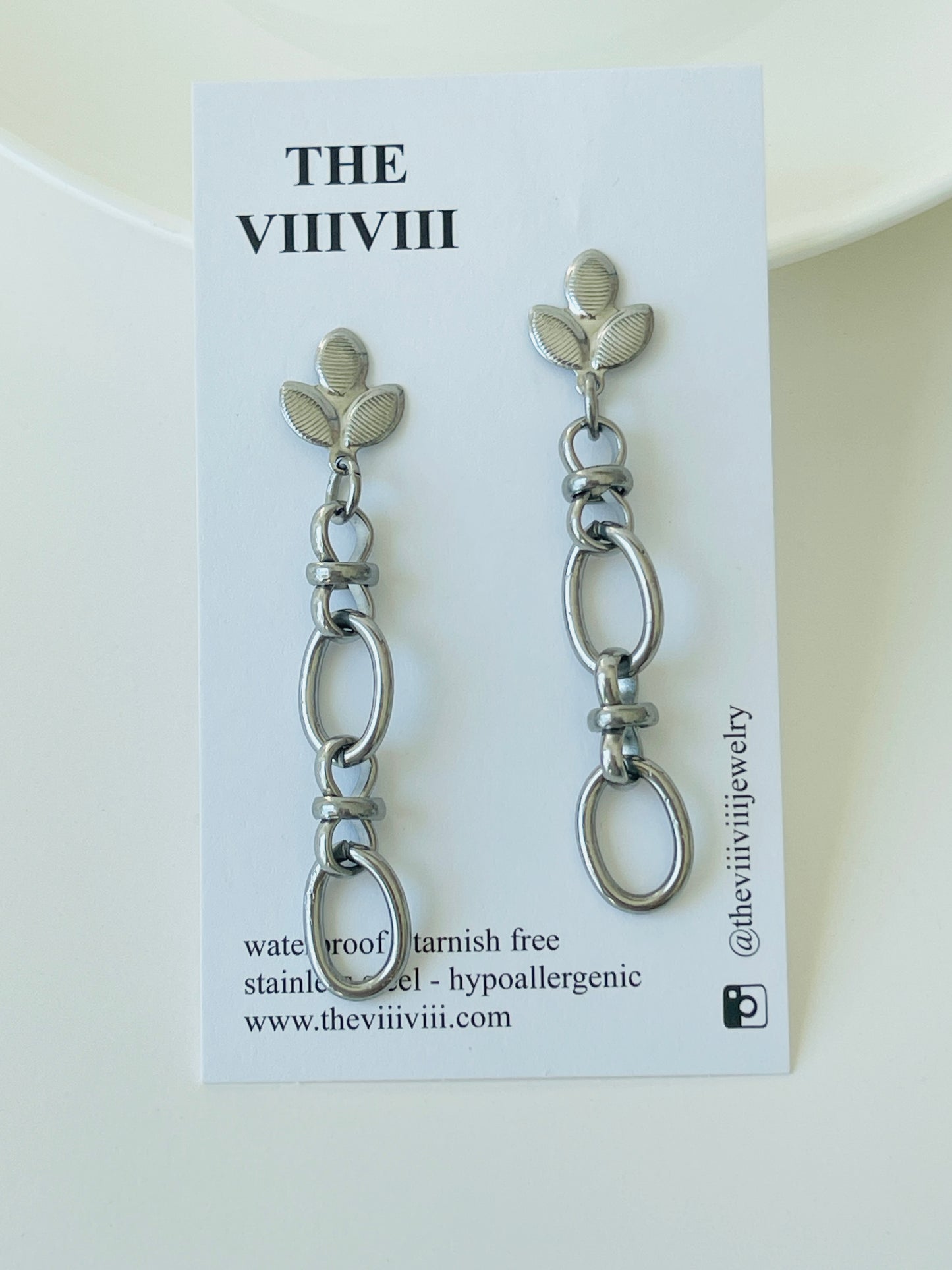 Alaia Silver Drop Earrings