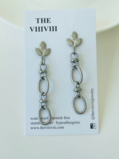 Alaia Silver Drop Earrings