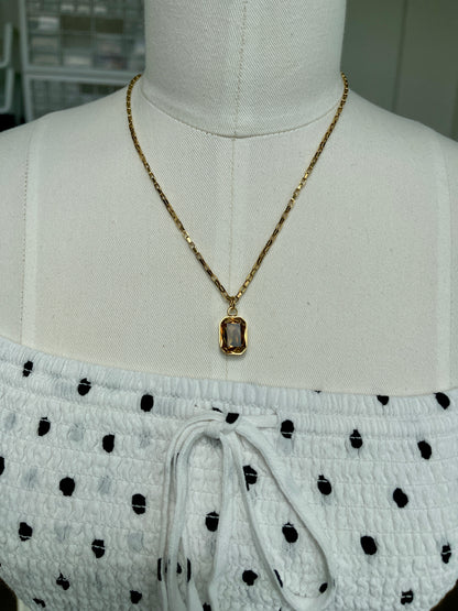 Topaz Gold Necklace